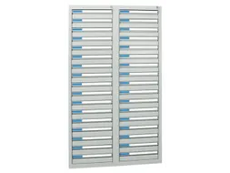 ladekast,HxBxD 1800x1000x500mm,34lade(n),centr. vergrendeling