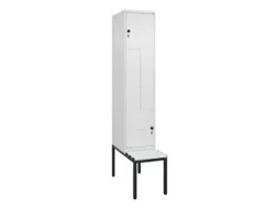 Z-garderobekast,HxBxD 2120x400x815mm,2vak,vak B 400mm,draaigrendel