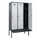 locker met bank,voor scheiding van kleding,HxBxD 2120x1200x815mm,3vak