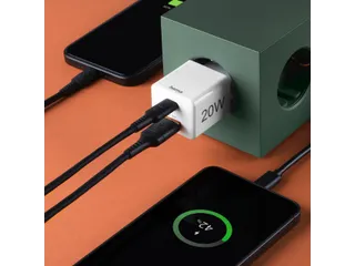 Oplader Hama USB-C/USB-A Mini PD 20W wit - 17