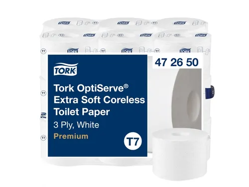 Tork OptiServe 472650 extra zacht Hulsloos toiletpapier 3-Laags 18 Rol