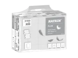 Handdoek Katrin Plus w-vouw 3-laags 203x320mm 25x90 vel wit 61600