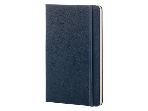 Notitieboek Moleskine large 130X210mm lijn hard cover sapphire blue