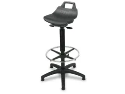 Stahulp Comfort 630-890mm Neigverstelling Glijders Voetenring Zwart