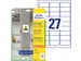 Avery Zweckform L7874 Sterk klevende etiketten A4 63,5x29,6mm 540 stuk
