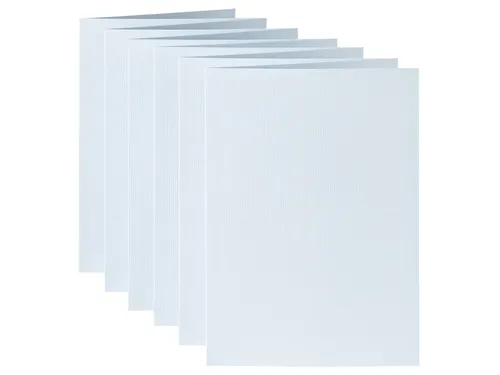 Correspondentiekaart Papicolor dubbel 105x148mm babyblauw pak à 6 st
