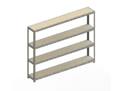 breedvakstelling,grondveld,HxBxD 1970x2504x400mm,vakl. 400kg