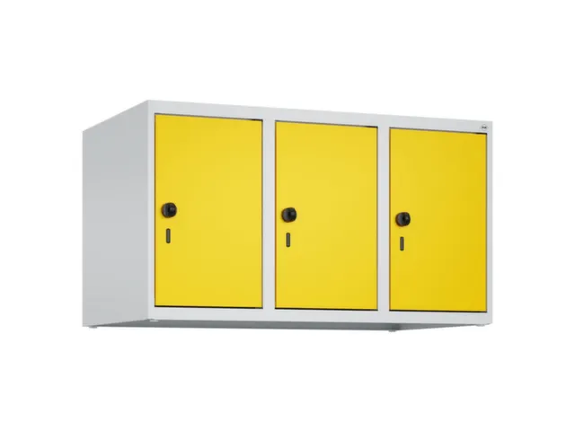 opzetkast,v. locker,3vak.,vak B 300mm,HxBxD 500x900x500mm,draaigrendel