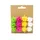Mini strikken groen/roze/geel/wit 12 stuks