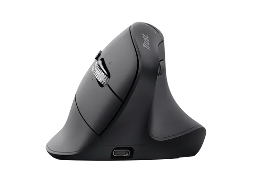 Ergonomische muis Trust hyperscrol Vyran draadloos zwart