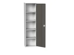 universele kast,HxBxD 2000x525x350mm,4xStalen bodem,draaigrendelslot