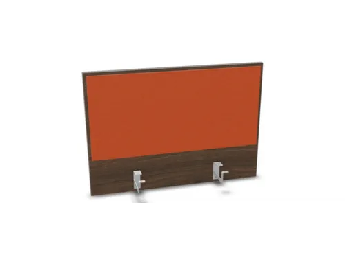opzetpaneel bureau aanbouw achter NV bruin hickory oranje 800mm
