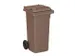 container,120l,HxBxD 933x500x550mm,deksel bruin,romp HDPE bruin