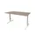 Bureau Linesto Plus Hoogte instelbaar 180x80cm blad Havana T-poot Wit