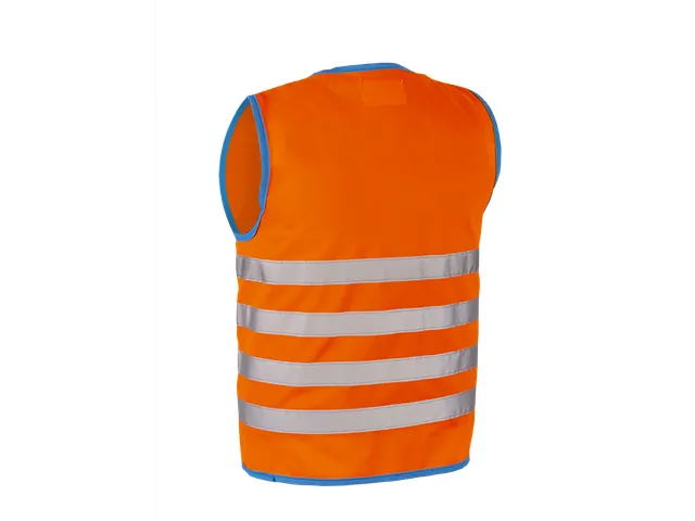 Fun Jacket Reflecterend Fluohesje Kind Oranje Large