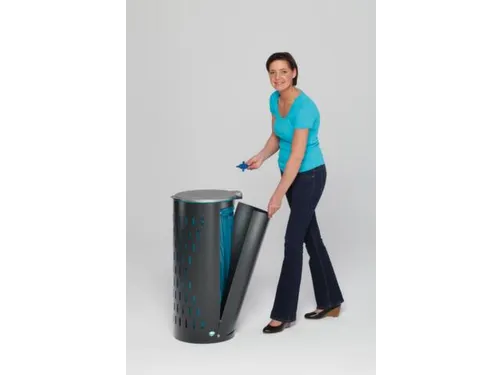 Afvalverzamelaar Antraciet 120 Liter 850x380x440mm Met Deur