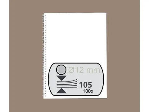 Draadrug Fellowes 12mm 34-rings A4 zilver 100stuks