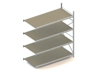 Breedvakstelling Aanbouwveld Hxbxd 2500x2251x1050mm 4 Houten Legborden - 1