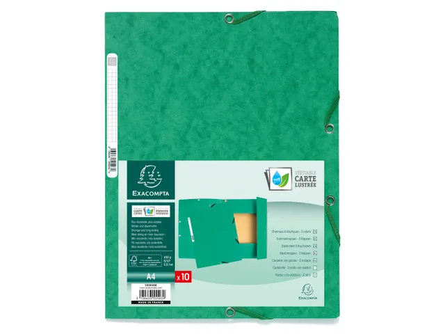 Elastomap Nature Future A4, 400 g/m², groen karton