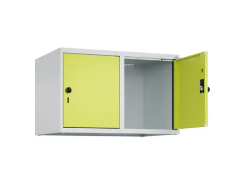 opzetkast,v. locker,2vak.,vak B 400mm,HxBxD 500x800x500mm,draaigrendel