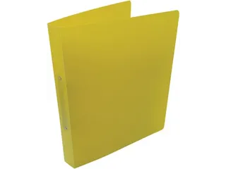 ringmap, voor ft A4, uit PP, 2 ringen van 25mm, geel - 2