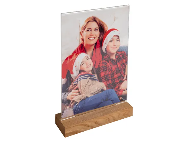 Folderhouder A5 vert icaal houten voet