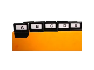 Tabblad a-z Glanskarton 6/10 148x210mm 24 stuks - 6