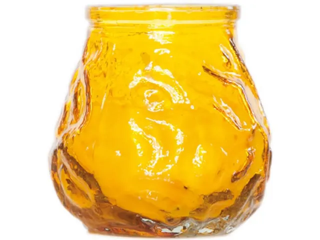 Cosy & Trendy Mini Lowboy Ø7,5cmx7,5cm Geel Horeca kaars 15 stuks