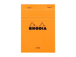 Schrijfblok Rhodia A6 lijn 80 vel 80gr oranje - 1