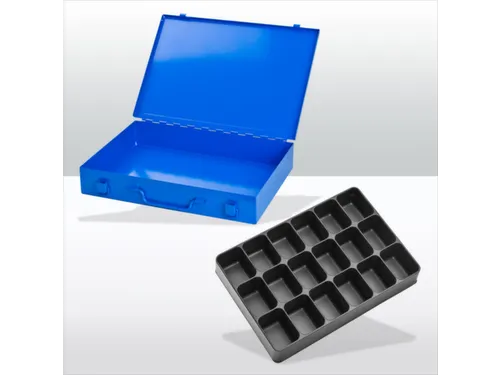 assortimentskoffer,HxBxD 50x335x240mm,18vakken