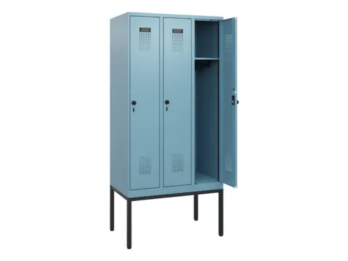 schoollocker,HxBxD 1950x900x500mm,3vak,vak B 300mm,draaigrendel