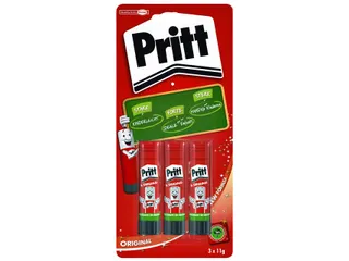 Lijmstift Pritt Original klein 11gr Blister met 3 stuks - 1