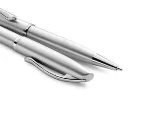 Schrijfset Pelikan Jazz Noble Elegance K36+P36 medium zilver - 8
