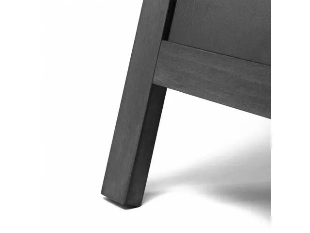 Panneau trottoir bois noir 55x85cm