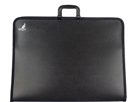 Tekenmap Kangaro A2 zwart met handvat