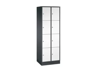 lockerkast,HxBxD 1950x620x500mm,2x4vakken,cil.-slot,sokkel - 2