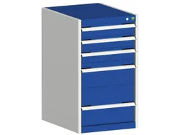 ladekast HxBxD 900x525x525mm 5laden romp RAL7035 front RAL5010