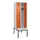 locker met bank,HxBxD 2120x600x815mm,2vak,vak B 300mm,draaigrendel