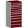 ladekast HxBxD 1600x800x750mm 11laden zware lasten RAL7035 RAL3004