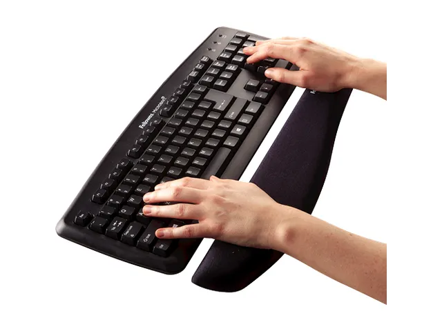 Polssteun toetsenbord Fellowes Plush Touch zwart