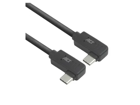 Câble ACT USB-C coudé droite/gauche 10 Gbps 1m