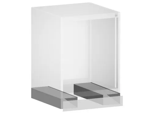 onderrijdsokkel,v. systeemkast,HxBxD 100x1050x525mm