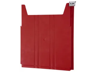 wandsorteerder,opbergvak,v. 34,HxBxD 42x262x302mm,plank(en) ABS,rood - 3