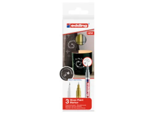 Lakmarker 780/3, Metallic Geassorteerde Kleuren