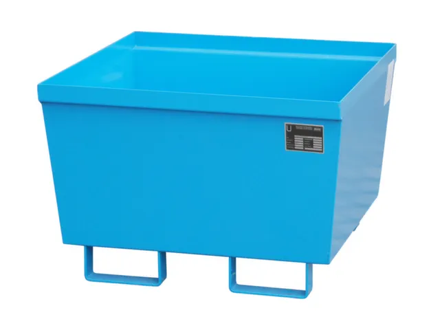 Opvangbak 1x 200l Opvangvol. 229l Blauw 545x 800x 800mm Open