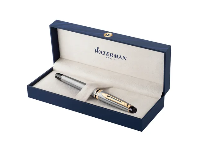 Vulpen Waterman Expert Stainless steel GT Medium Blauwe inkt