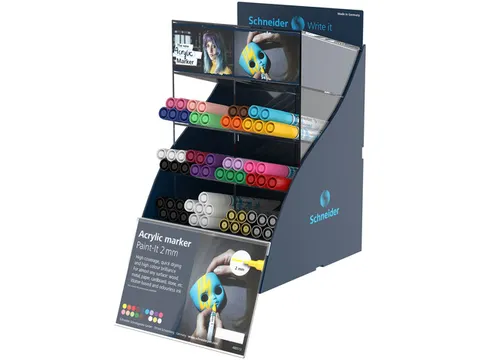 Marqueur acryl Schneider Paint-it 310 2mm Présentoir SIS Anglais