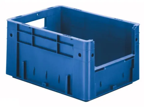 Euronorm Stapelkrat Blauw 210x400x300mm 17.5l Grijpopening