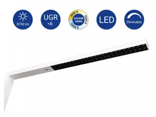 Staande Led-lamp MAULsirius colour vario sensor Dimbaar Wit - 6