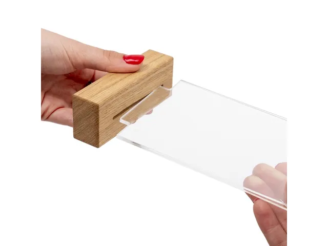 Porte-menu de table IEZZY A5 socle bois